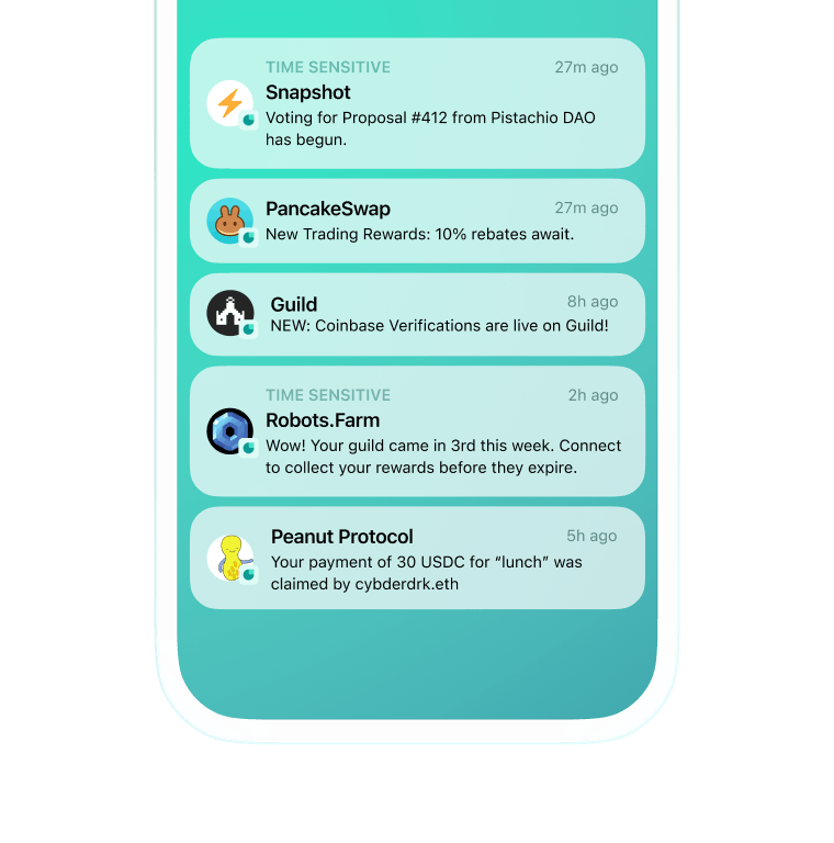 Push notifications from web3 apps on Web3Inbox